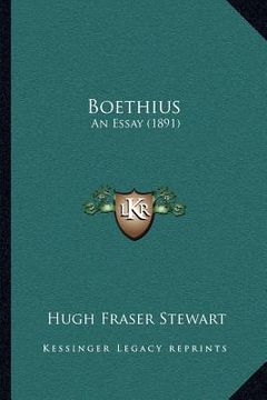 portada boethius: an essay (1891)