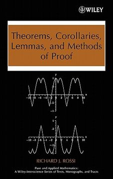 portada theorems, corollaries, lemmas, and methods of proof (en Inglés)