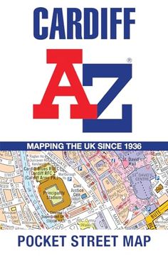 portada Cardiff a-z Pocket Street map (en Inglés)