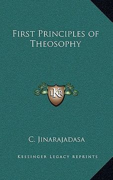 portada first principles of theosophy (en Inglés)