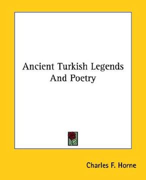 portada ancient turkish legends and poetry (en Inglés)