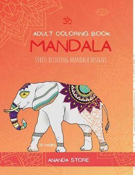 portada Mandala Animals Coloring Book: Mandala Animals Coloring Book for Adults: Beautiful Large Print Patterns and Animals Coloring Page Designs for Girls,. And Seniors for Stress Relief and Relaxations 