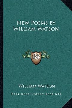 portada new poems by william watson (en Inglés)