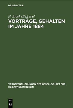 portada Vorträge, Gehalten im Jahre 1884 