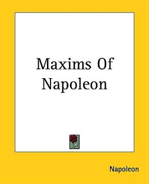 portada maxims of napoleon (in English)