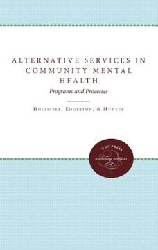 portada alternative services in community mental health (en Inglés)