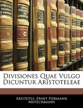 portada Divisiones Quae Vulgo Dicuntur Aristoteleae