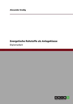 portada Energetische Rohstoffe als Anlageklasse (German Edition)
