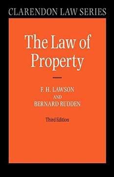 portada Law of Property (Clarendon law Series) (en Inglés)