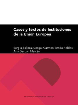 portada CASOS Y TEXTOS DE INSTITUCIONES DE LA UNIÓN EUROPEA (in Spanish)