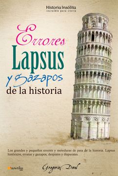portada Errores, Lapsus Y Gazapos de la Historia