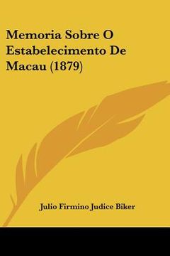portada memoria sobre o estabelecimento de macau (1879)