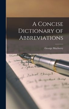 portada A Concise Dictionary of Abbreviations (in English)