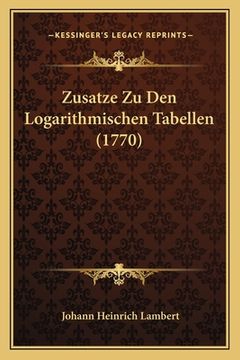 portada Zusatze Zu Den Logarithmischen Tabellen (1770) (en Alemán)