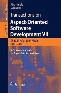 portada transactions on aspect-oriented software development vii: a common case study for aspect-oriented modeling (en Inglés)