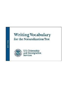 portada Writing Vocabulary for the Naturalization Test