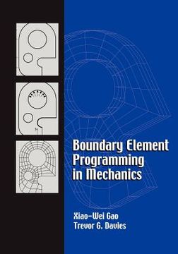 portada Boundary Element Programming in Mechanics (en Inglés)