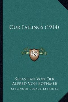 portada our failings (1914) (in English)