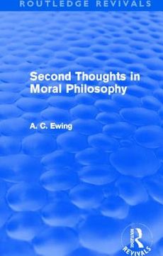 portada second thoughts in moral philosophy