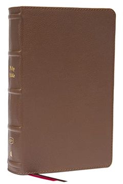 portada Kjv, Personal Size Large Print Single-Column Reference Bible, Genuine Leather, Brown, red Letter, Comfort Print: Holy Bible, King James Version (en Inglés)
