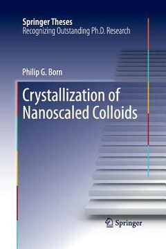 portada Crystallization of Nanoscaled Colloids (en Inglés)