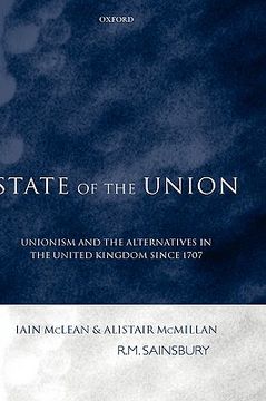 portada state of the union: unionism and the alternatives in the united kingdom since 1707 (en Inglés)