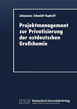 portada Projektmanagement zur Privatisierung der Ostdeutschen Großchemie (en Alemán)