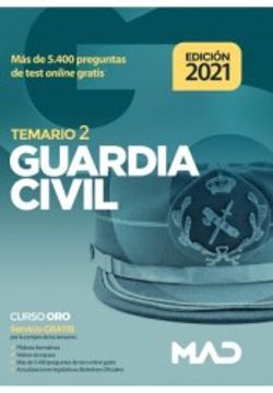 portada Guardia Civil. Temario Volumen 2