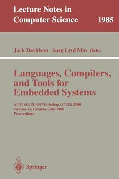 portada languages, compilers, and tools for embedded systems (in English)