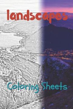 portada Landscape Coloring Sheets: 30 Landscape Drawings, Coloring Sheets Adults Relaxation, Coloring Book for Kids, for Girls, Volume 7