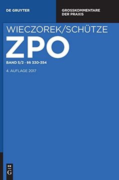 portada Zivilprozessordnung und Nebengesetze / §§ 330-354 (en Alemán)