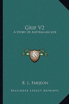 portada grif v2: a story of australian life (en Inglés)