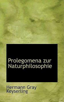 portada prolegomena zur naturphilosophie (in English)