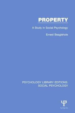 portada Property: A Study in Social Psychology (in English)