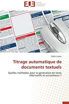 portada Titrage Automatique de Documents Textuels