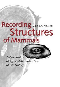 portada recording structures of mammals (en Inglés)