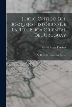 portada Juicio Critico del Bosquejo Historico de la Republica Oriental del Uruguay
