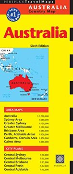 portada Australia Travel map Sixth Edition (Periplus Travel Maps) 