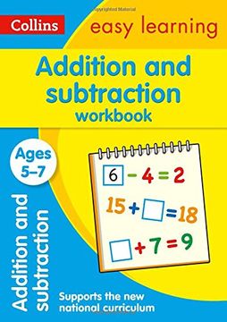 portada Collins Easy Learning Age 5-7 -- Addition and Subtraction Workbook Ages 5-7: New Edition (en Inglés)