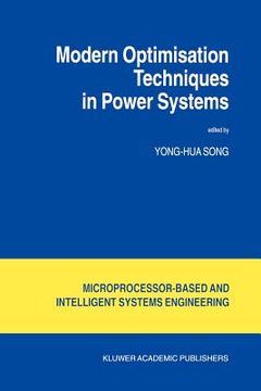 portada modern optimisation techniques in power systems (en Inglés)