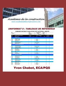 portada Uniformat II - Tableau de Reference (in French)