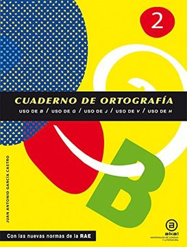 portada Cuadernos de ortografía 2: uso de b, g, j, v, h (in Spanish)