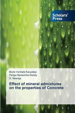 portada Effect of mineral admixtures on the properties of Concrete (en Inglés)