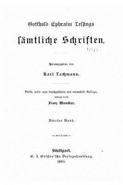 portada Gotthold Ephraim Lessings sämtliche Schriften (in German)