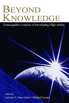 portada beyond knowledge: extracognitive aspects of developing high ability (en Inglés)