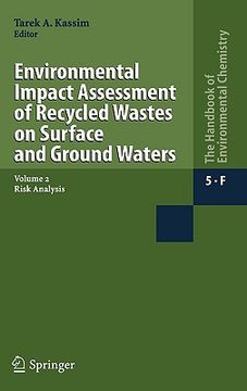 portada environmental impact assessment of recycled wastes on surface and ground waters: risk analysis (en Inglés)