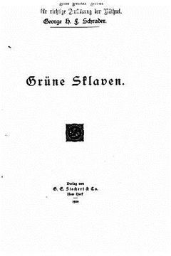 portada Grüne Sklaven (in German)