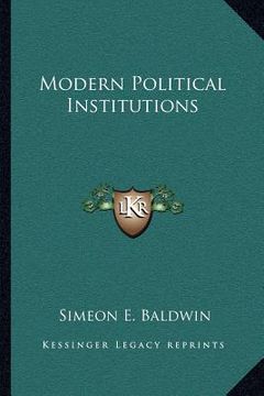 portada modern political institutions (en Inglés)
