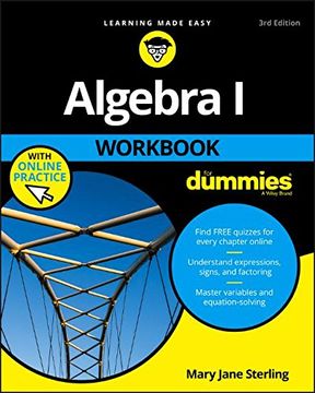 portada Algebra I Workbook For Dummies