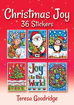 portada Christmas joy 36 Stickers (Dover Sticker Books) (in English)
